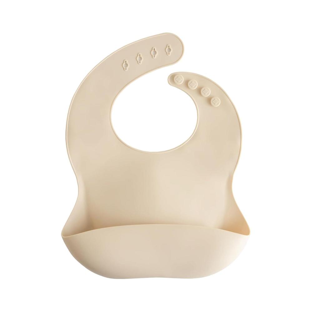 imagemushie x Bluey Silicone Baby Bib Adjustable Fit Waterproof Bibs Bluey IvoryShifting Sand