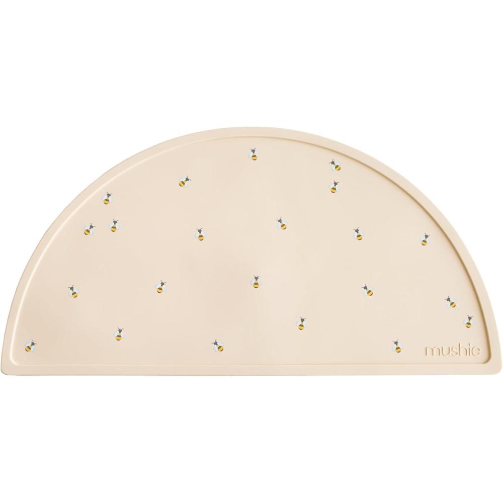 imagemushie x Bluey Silicone Placemat for Kids BPAFree NonSlip Design Bluey IvoryBees