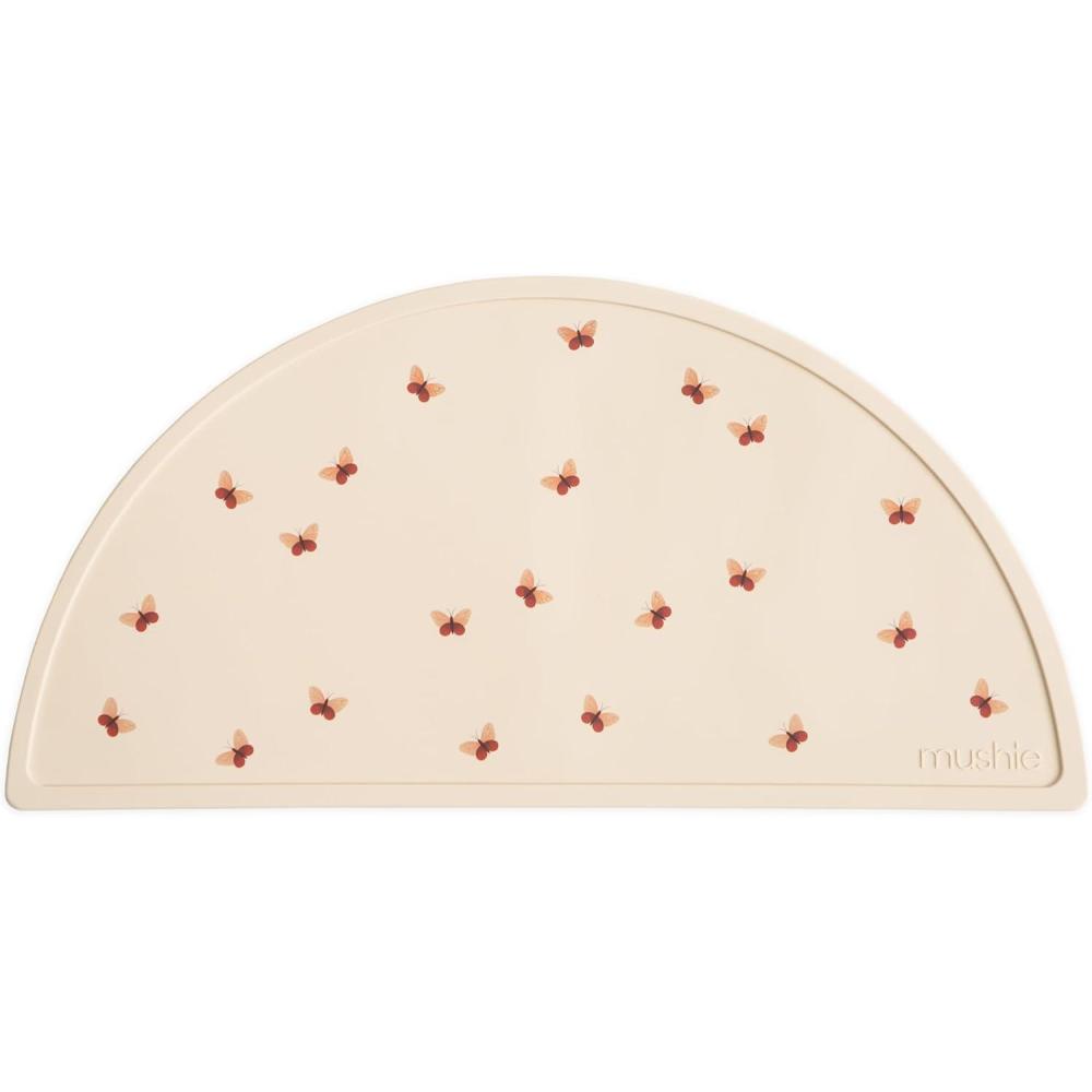 imagemushie x Bluey Silicone Placemat for Kids  BPAFree NonSlip Design Bluey IvoryButterflies