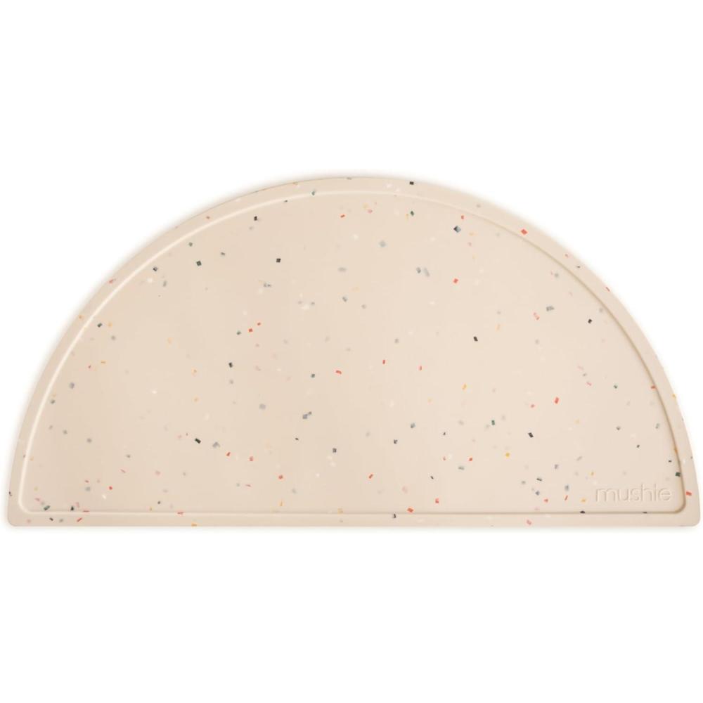 imagemushie x Bluey Silicone Placemat for Kids  BPAFree NonSlip Design Bluey IvoryVanilla Confetti