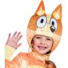 Bingo Costume for Kids, Official Bluey Character Outfit with Jumpsuit and Headpiece for Toddlers