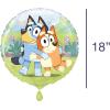 Bluey Birthday Party Supplies & Decorations | Large 28″ Foil Bluey Balloon & 18″ Round Foil Balloon | Sticker