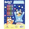 Bluey Coloring Book with Crayons and Stickers, Kids Activity Book Featuring Bluey and Bingo, 48 Bluey Activity Pages, Fun On-the-Go Coloring Gift Set for Kids by Bendon