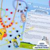 Bluey Friendship Jewelry, Create 4 Bluey Charm Bracelets & 2 Bluey Charm Necklaces, Includes 150 Beads & 6 Rubber Charms with Bluey Storage Case, Gifts for Kids Boys Girls
