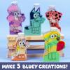 Bluey Sand Art Kit, Includes 5 Sand Art Bottles & 7 Colored Sands, Create Your Own Sand Art, DIY Kit, Fun Art Project for Kids Aged 6+
