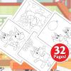 Crayola Bluey Color & Sticker Activity, Coloring Pages, 32 Count, Gift for Kids, Ages 3, 4, 5, 6