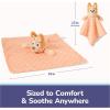 GUND Bingo Sustainably Soft Plush Lovey, Made with Recycled Materials, Baby Blanket with Stuffed Animal, Orange, 13”