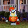 Gemmy Halloween Inflatable Bluey in Jack O’ Lantern Costume, 3.5 ft Tall, Multi