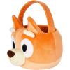 Spirit Halloween Bluey Bingo Treat Basket, Officially Licensed, Plush Trick ‘r Treat Bucket, Unisex Adult, One Size Fits Most Standard, Multicolor