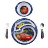 The First Years Bluey 4-Piece Place Setting – BPA Free Dishwasher Safe Toddler Dinnerware Set with Divided Plate, Bowl, Fork, Spoon – Multicolor(4 Piece Set)