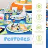Unique Bluey Birthday Decorations | Bluey Party Decorations | Serves 16 | Officially Licensed | Balloons, Banner, Tablecover, Plates, Napkins, Button