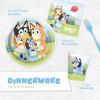 Unique Bluey Birthday Decorations | Bluey Party Decorations | Serves 16 | Officially Licensed | Tablecover, Plates, Cups, Napkins, Forks, Button