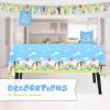 Unique Bluey Birthday Party Supplies | Serves 16 Guests | Officially Licensed Bluey Party Decorations – Banner, Table Cloth, Dinner & Cake Plates, Napkins, Sticker