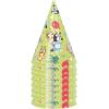 Unique Bluey Birthday Party Supplies Bundle Pack includes Party Cone Hats and 1 Dinosaur Sticker Sheet – 16 Hats