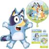 Bluey Birthday Party Supplies & Decorations | Large 28″ Foil Bluey Balloon & 18″ Round Foil Balloon | Sticker