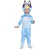 Bluey Costume for Kids, Official Bluey Character Outfit with Jumpsuit and Headpiece for Toddlers