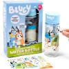 Bluey Decorate Your Own Water Bottle, Repositionable Stickers, Great For Bluey Birthday Parties, Summer Sports, and More, Reusable BPA-Free Water Bottle for Kids Ages 3, 4, 5, 6(Bluey)