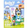 Bluey Paint Your Own Light-Up Figurine, Bingo Night Light, Toys for Kids, Playset, Party Decorations, Game, for Kids Ages 3+, Small(Bluey Bank)