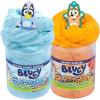 Bluey SLIMYLGOOP, 2 Pack, Pre-Made Slimes, Ready to Play Scented Bluey Cloud Slimes, Includes Rubber Bluey Charm & Bingo Charm(Bluey (2 Pack))