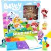 Bluey Sand Art Kit, Includes 5 Sand Art Bottles & 7 Colored Sands, Create Your Own Sand Art, DIY Kit, Fun Art Project for Kids Aged 6+