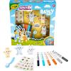 Crayola Scribble Scrubbies Bluey Poolside Playset (4ct), Washable Bluey Toy Set for Kids, Holiday for Toddlers, with Bingo, Chilli, and Bandit, Ages 3+(Deluxe)