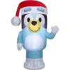 Gemmy Christmas Inflatable Bingo with Present (Bluey), 3.5 ft Tall, Multi(Bluey Christmas)
