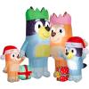 Gemmy Halloween Inflatable Bingo in Witch Costume (Bluey), 3.5 ft Tall, Multi(Bluey Family Scene Christmas)