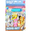 Horizon Group USA Bluey Aqua Art – Reusable Water Reveal Activity Pages With Water Pen for No-Mess Drawing and Coloring(Bluey and Friends)