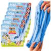Horizon Group USA Bluey SLIMYGLOOP Slimy Sand Mold & Play Creations, 8-Piece Playset, 3 Scented Colors, Sensory Activity for Kids Ages 3, 4, 5, 6, 7, 8, Multi, Medium(Party 6 Pack)