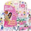 Horizon Group USA Bluey Sticker Playset, 2 Sticker Play Scenes, 35+ Reusable Puffy Bluey Repositionable Stickers for Kids, Perfect for Travel, Screen-Free Fun(Barbie)