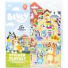 Horizon Group USA Bluey Sticker Playset, 2 Sticker Play Scenes, 35+ Reusable Puffy Bluey Repositionable Stickers for Kids, Perfect for Travel, Screen-Free Fun(Bluey)
