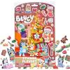 Horizon Group USA Bluey Sticker Playset, 2 Sticker Play Scenes, 35+ Reusable Puffy Bluey Repositionable Stickers for Kids, Perfect for Travel, Screen-Free Fun(Bluey Holiday)