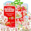 Horizon Group USA Bluey Sticker Playset, 2 Sticker Play Scenes, 35+ Reusable Puffy Bluey Repositionable Stickers for Kids, Perfect for Travel, Screen-Free Fun(Strawberry Shortcake)
