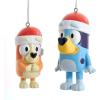 Kurt Adler Bluey and Bingo Ornament Set(Multi Color)