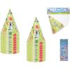 Unique Bluey Birthday Party Supplies Bundle Pack includes Party Cone Hats and 1 Dinosaur Sticker Sheet – 16 Hats