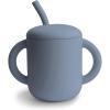 mushie x Bluey 100% Silicone Training Cup & Straw for Toddlers | 6 Months+ (Bluey Sage)(Tradewinds)