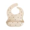 mushie x Bluey Silicone Baby Bib | Adjustable Fit Waterproof Bibs (Bluey Ivory)(Black Daisy)