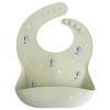 mushie x Bluey Silicone Baby Bib | Adjustable Fit Waterproof Bibs (Bluey Ivory)(Bluey Sage)