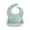 mushie x Bluey Silicone Baby Bib | Adjustable Fit Waterproof Bibs (Bluey Ivory)(Cambridge Blue Confetti)