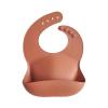 mushie x Bluey Silicone Baby Bib | Adjustable Fit Waterproof Bibs (Bluey Ivory)(Clay)