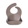 mushie x Bluey Silicone Baby Bib | Adjustable Fit Waterproof Bibs (Bluey Ivory)(Dove Gray)