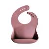 mushie x Bluey Silicone Baby Bib | Adjustable Fit Waterproof Bibs (Bluey Ivory)(Dusty Rose)