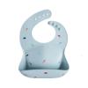 mushie x Bluey Silicone Baby Bib | Adjustable Fit Waterproof Bibs (Bluey Ivory)(Retro Cars)