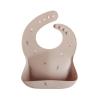 mushie x Bluey Silicone Baby Bib | Adjustable Fit Waterproof Bibs (Bluey Ivory)(Rocket Ship)