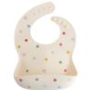 mushie x Bluey Silicone Baby Bib | Adjustable Fit Waterproof Bibs (Bluey Ivory)(Smiley Face)