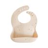 mushie x Bluey Silicone Baby Bib | Adjustable Fit Waterproof Bibs (Bluey Ivory)(Vanilla Confetti)