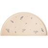 mushie x Bluey Silicone Placemat for Kids | BPA-Free Non-Slip Design (Bluey Ivory)(Lilac Flowers)