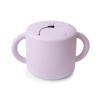 mushie x Bluey Silicone Snack Cup | Spill Proof Food Container for Toddler and Baby (Bluey Ivory)(Soft Lilac)