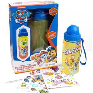 Bluey Decorate Your Own Water Bottle, Repositionable Stickers, Great For Bluey Birthday Parties, Summer Sports, and More, Reusable BPA-Free Water Bottle for Kids Ages 3, 4, 5, 6(Paw Patrol)
