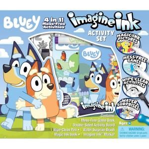 Bluey Imagine Ink 4-in-1 Activity Set with Magic Ink Books and a Mess Free Marker(Bluey)